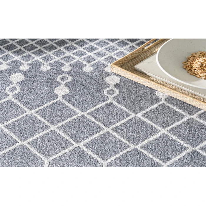 Nourison Astra Machine Washable Denim ASW10 6 ft. 7 in. X 9 ft. Rectangle Rug