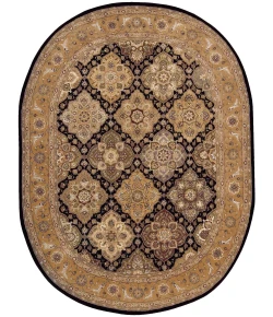 Nourison Home Nourison 2000 Black 2211 7ft.6in. x 9ft.6in. Oval Oval Rug