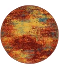 Nourison Home Nourison Essentials Flame NRE06 4 ft. Round Rug