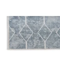 Nicole Curtis Machine Washable Series 1 Blue Grey SR107 2 ft. 2 in. X 8 ft. Rectangle Rug