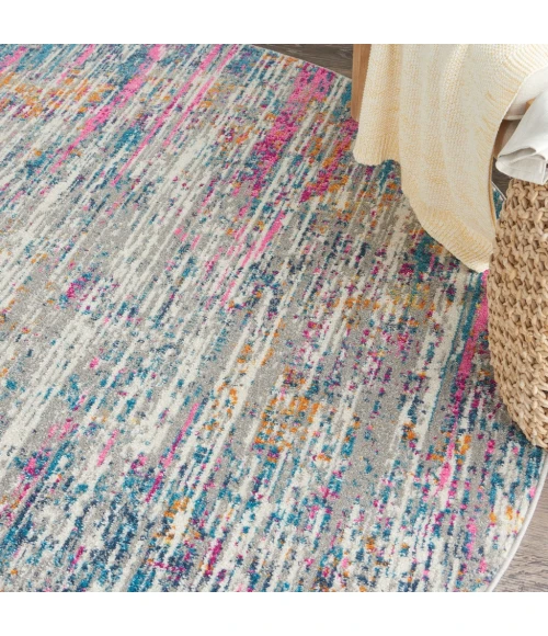 Nourison Passion Round Area Rug PSN09-Ivory/Multi