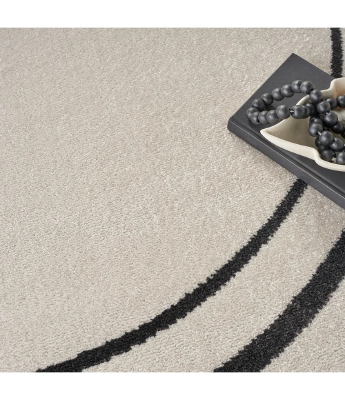 Nourison Nourison Essentials Area Rug NRE02 Ivory/Black