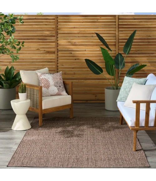 Nourison Tulum Brown TLM01 4 ft. X 6 ft. Rect. Rug