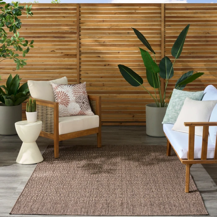 Nourison Tulum Brown TLM01 4 ft. X 6 ft. Rect. Rug