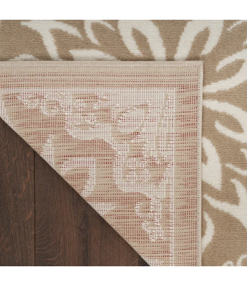 Nourison Jubilant Taupe JUB06 9 ft. X 12 ft. Rect. Rug