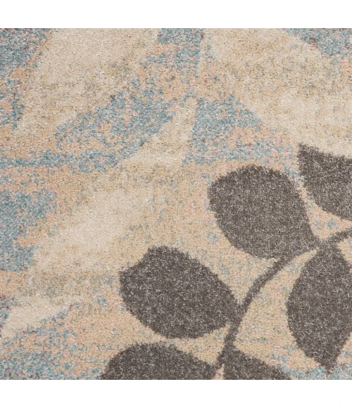 Nourison Tranquil Area Rug TRA01-Ivory/Light Blue