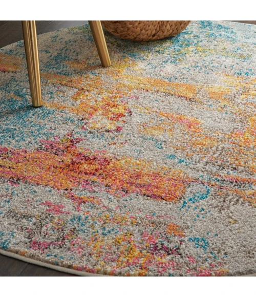 Nourison Celestial Round Area Rug CES02-Sealife