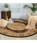 Nourison 2000 Round Area Rug 2233-Black