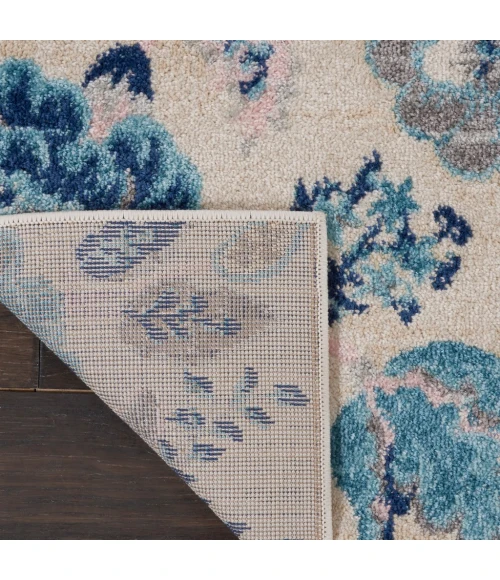 Nourison Tranquil Area Rug TRA02-Ivory/Light Blue