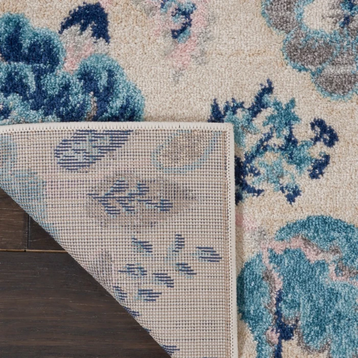 Nourison Tranquil Area Rug TRA02-Ivory/Light Blue