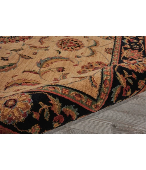 Nourison Living Treasures Round Area Rug LI04-Ivory/Black