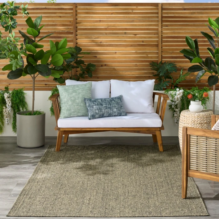 Nourison Tulum Olive TLM05 4 ft. X 6 ft. Rect. Rug