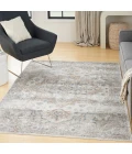 Nourison Astra Machine Washable Area Rug ASW12 Silver Grey