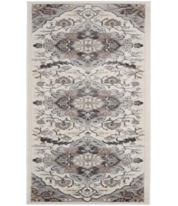 Nourison Home Elation ETN09 Ivory Grey 2 ft. X 6 ft. Area Rug