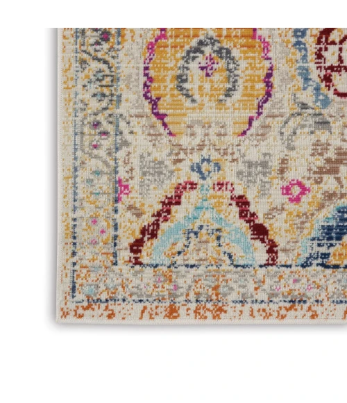 Nourison Vintage Kashan Runner Area Rug VKA04-Ivory/Multicolor