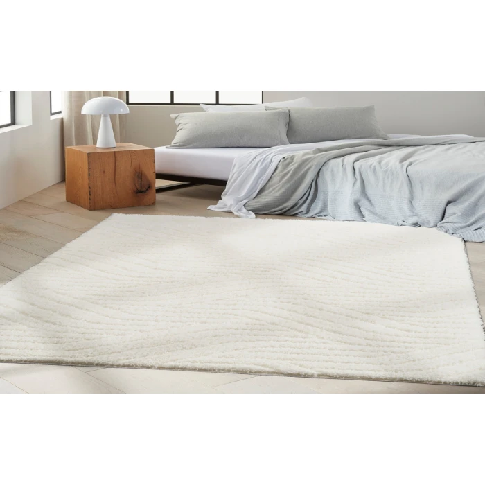 Calvin Klein Surfaces Ivory SFC01 5 ft. 3 in. X 7 ft. 3 in. Rectangle Rug