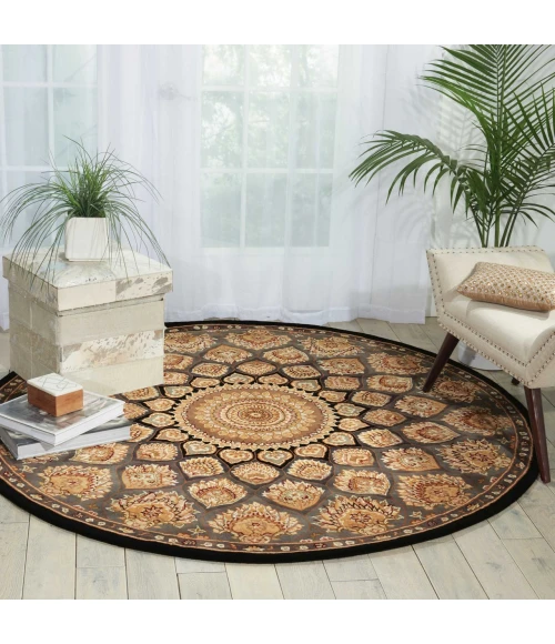 Nourison Home Nourison 2000 Grey 2318 6ft. x Round Round Rug