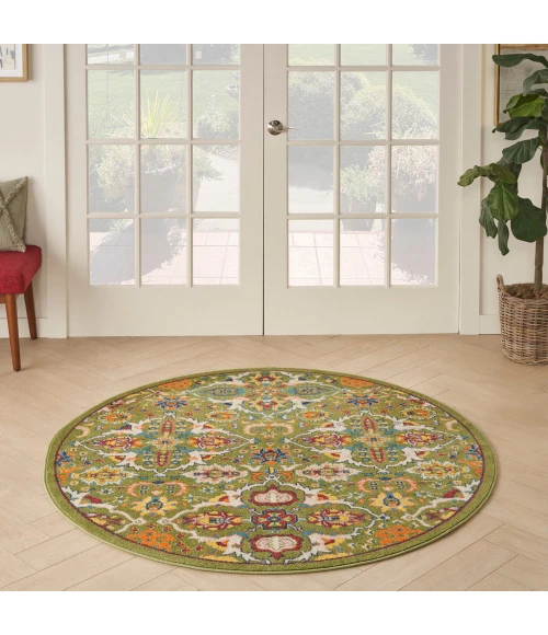 Nourison Allur Area Rug ALR03 Sage Ivory