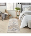Nourison Seaside Ivory Grey Blue SDS04 8 ft. Rect. Rug