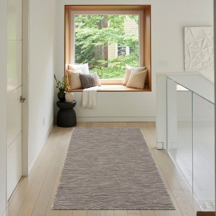 Nourison Washable Solutions Grey/Mocha WSL01 3 ft. X 5 ft. Rect. Rug