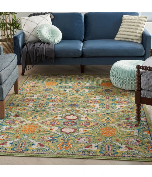 Nourison Allur Area Rug ALR03 Sage Ivory