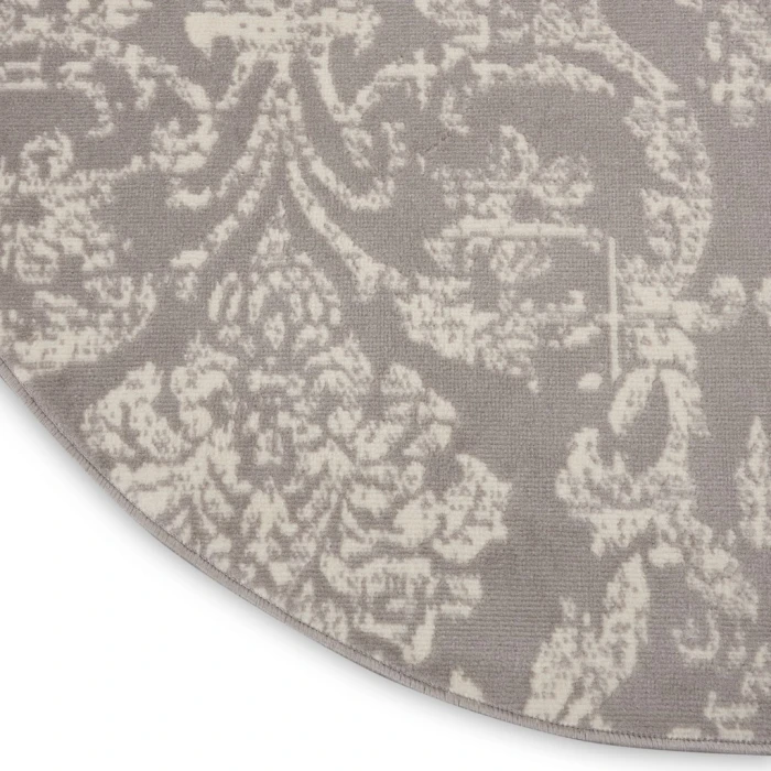 Nourison Jubilant Round Area Rug JUB09-Grey