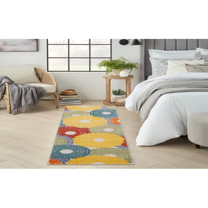 Nourison Aloha Multicolor ALH29 2 ft. X 6 ft. Rectangle Rug