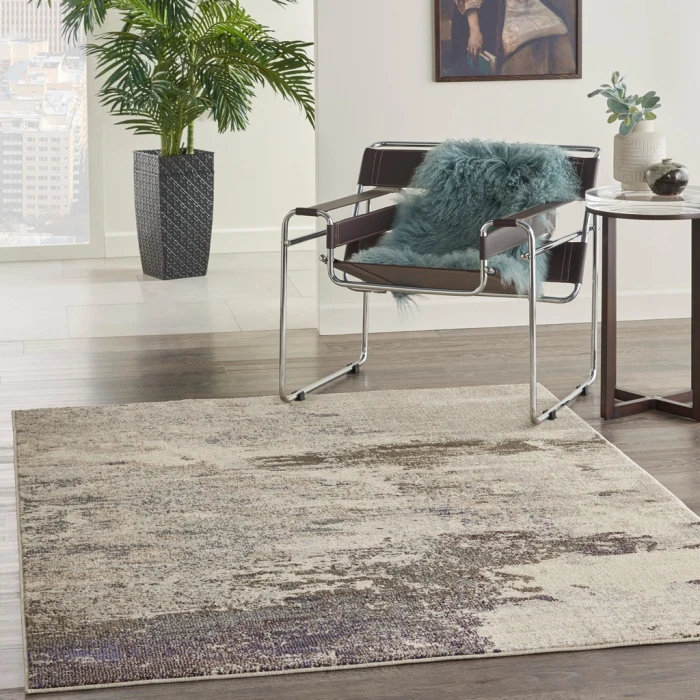 Nourison Celestial Area Rug CES02-Ivory/Grey