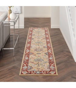 Nourison Home Parisa PSA07 Gold Brick 2 ft. 3 in. X 10 ft. Area Rug