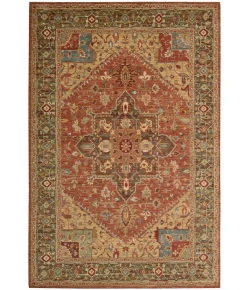 Nourison Home Living Treasures LI01 Rust 3 ft. 6 in. X 5 ft. 6 in. Area Rug
