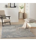Nourison Rustic Textures Area Rug RUS15-Light Grey/Blue