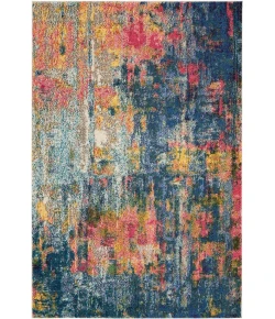 Nourison Home Celestial CES09 Blue Yellow 3 ft. 11 in. X 5 ft. 11 in. Area Rug