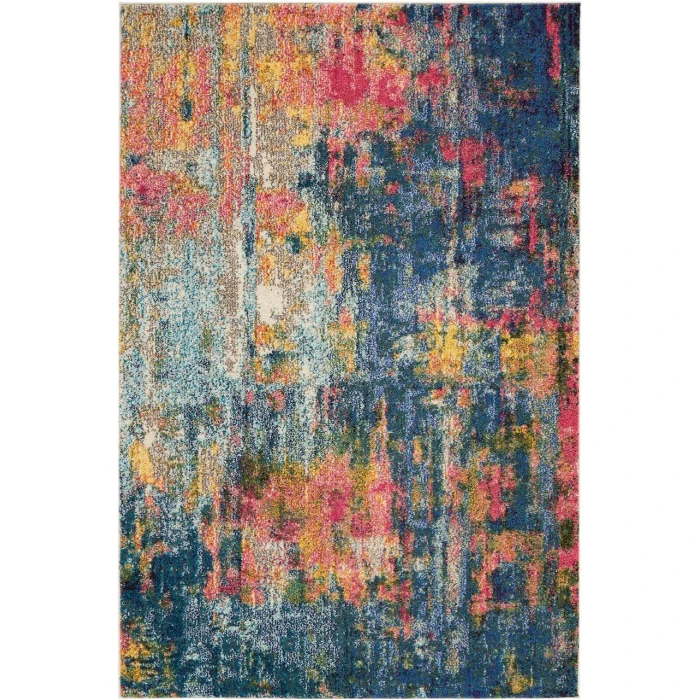 Nourison Celestial Area Rug CES09-Blue/Yellow