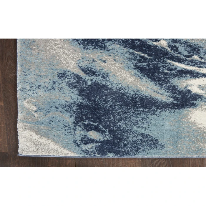 Nourison American Manor Blue Ivory AMR03 7 ft. 10 in. X 9 ft. 10 in. Rectangle Rug