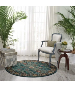 Nourison Home Nourison 2020 NR207 Marine 5 ft. Round Area Rug