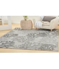 Nourison Garden Oasis Grey GOA05 5 ft. X 7 ft. Rectangle Rug