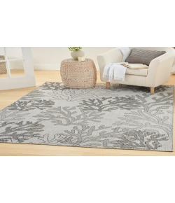 Nourison Home Garden Oasis GOA05 Grey 5 ft. X 7 ft. Area Rug