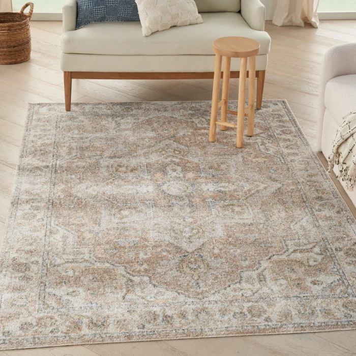 Nourison Astra Machine Washable Area Rug ASW12 Beige
