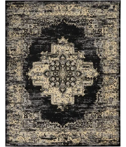 Nourison Home Grafix GRF14 Black 7 ft. 10 in. X 9 ft. 10 in. Area Rug