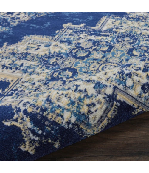 Nourison Grafix Area Rug GRF14-Navy Blue