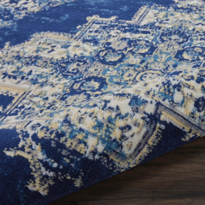 Nourison Grafix Area Rug GRF14-Navy Blue