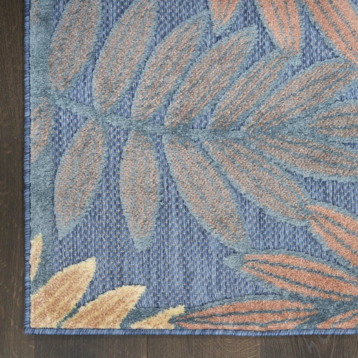 Nourison Aloha Blue Rose ALH18 2 ft. 8 in. X 4 ft. Rect. Rug