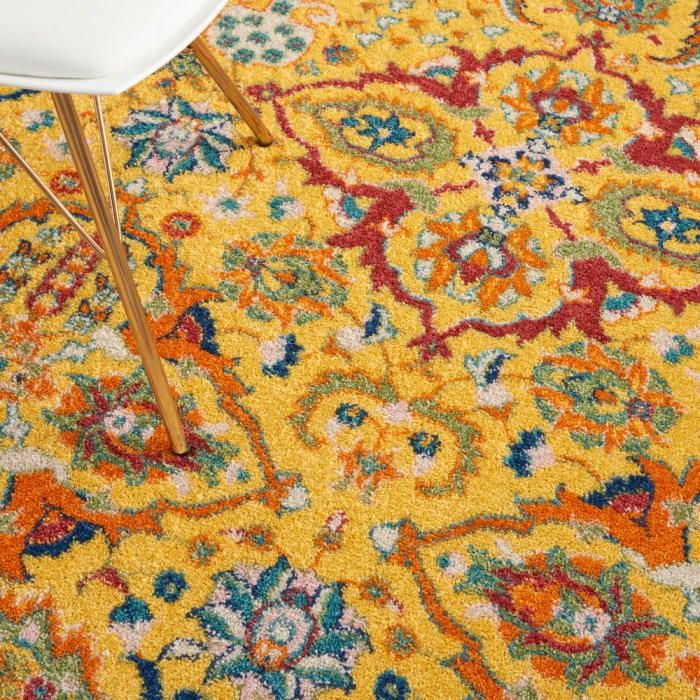 Nourison Allur Area Rug ALR03 Yellow Multicolor