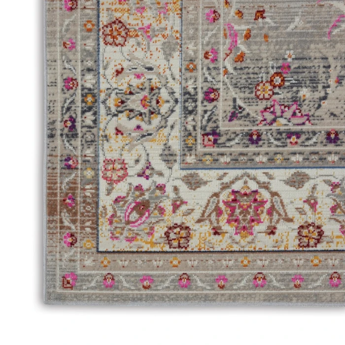 Nourison Vintage Kashan Area Rug VKA01-Grey
