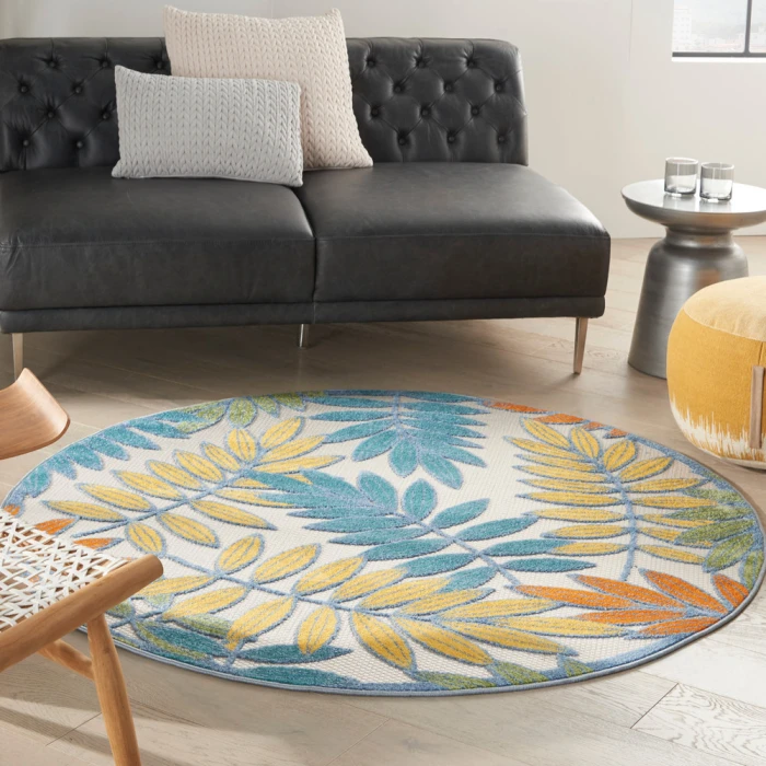 Nourison Aloha Area Rug ALH18 Ivory/Multi