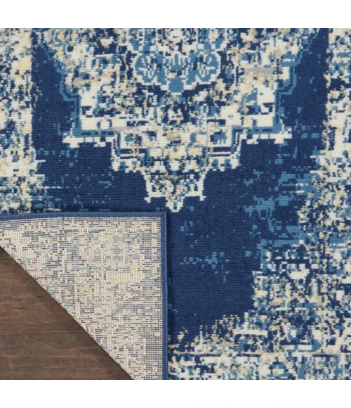 Nourison Grafix Area Rug GRF14-Navy Blue