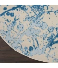 Nourison Jubilant Round Area Rug JUB12-Ivory/Blue