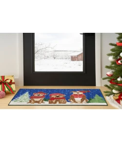 Nourison Home Accent Decor/Xmas 171JP Navy 2 ft. X 3 ft. Area Rug