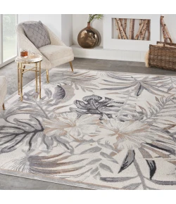 Nourison Home Seaside SDS02 Ivory Grey 7 ft. 10 in. X 9 ft. 10 in. Area Rug