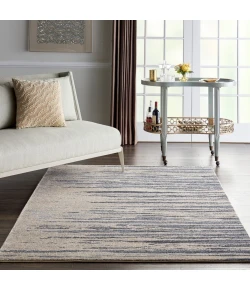 Nourison Home Moroccan Celebration KI387 Blue Beige 5 ft. 3 in. X 7 ft. 3 in. Area Rug